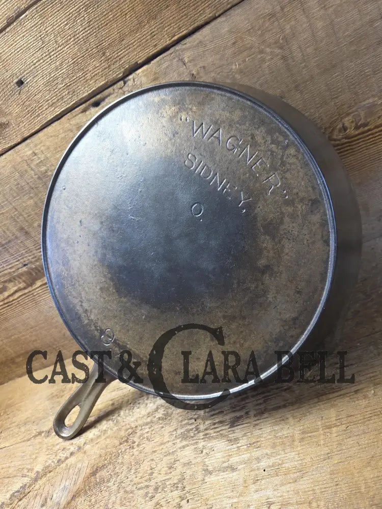 1920’s Wagner Sidney O #9 ’Arc Straight’ Skillet Heat Ring. Beautiful design superior performance. Nickel exterior