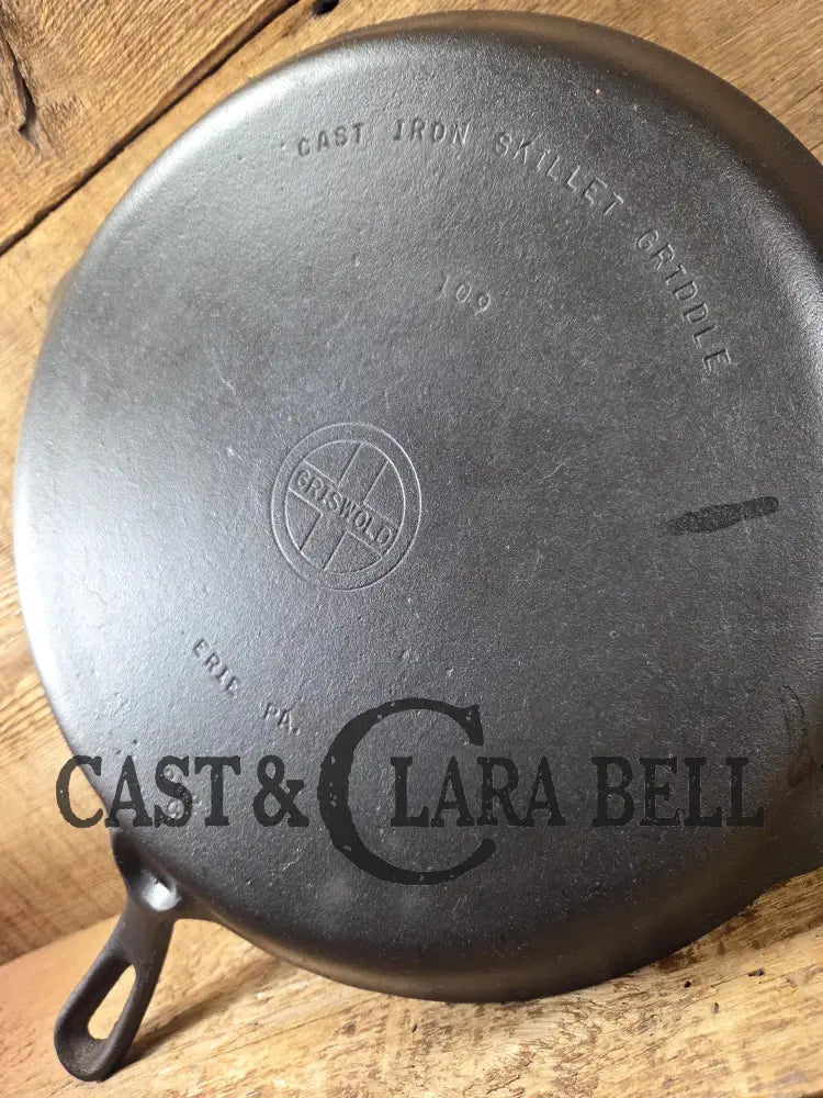 1930âs #9 Griswold Small Block Skillet Griddle (#109) #202. We use ours daily for grilled cheese omelets and more!