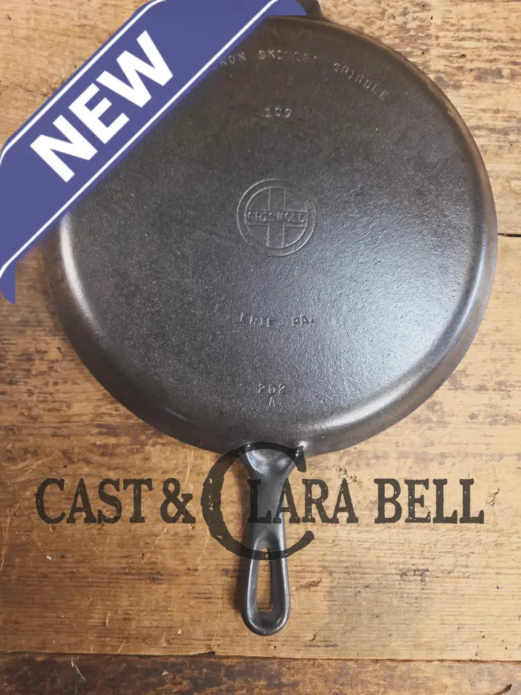 1930’s #9 Griswold Small Block Skillet Griddle (#109) #202. We use ours daily for grilled cheese omelets and more!