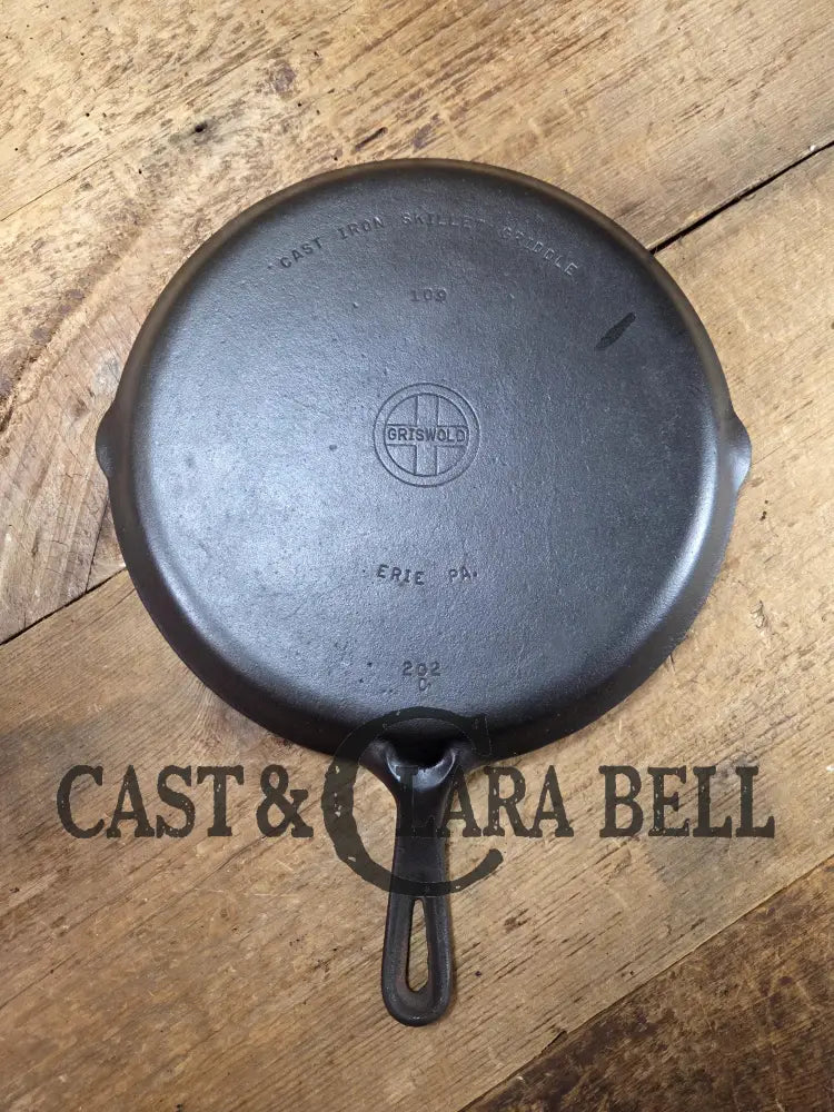 1930âs #9 Griswold Small Block Skillet Griddle (#109) #202. We use ours daily for grilled cheese omelets and more!