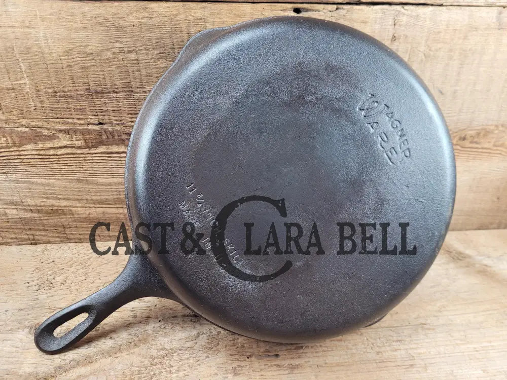 1930βS Big Wagner #10 Skillet 11 3/4 Inch Skillet Made In Usa W. Great Bacon Sleek Glassy Surface!