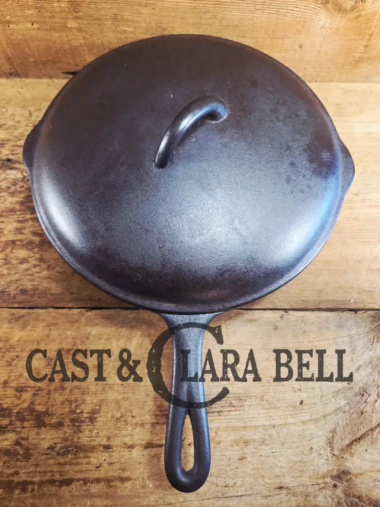 1930βs Birmingham Stove & Range (BSR) Red Mountain Series #8 Deep Skillet 8 with Lid 8. Skillet