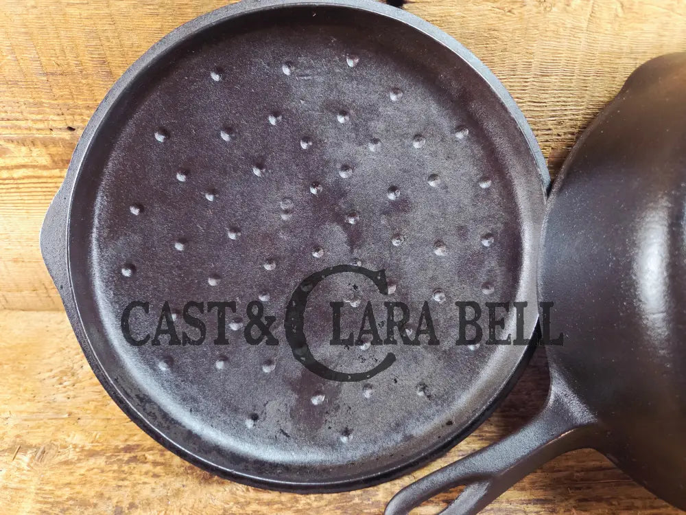 1930βs Birmingham Stove & Range (BSR) Red Mountain Series #8 Deep Skillet 8 with Lid 8. Skillet
