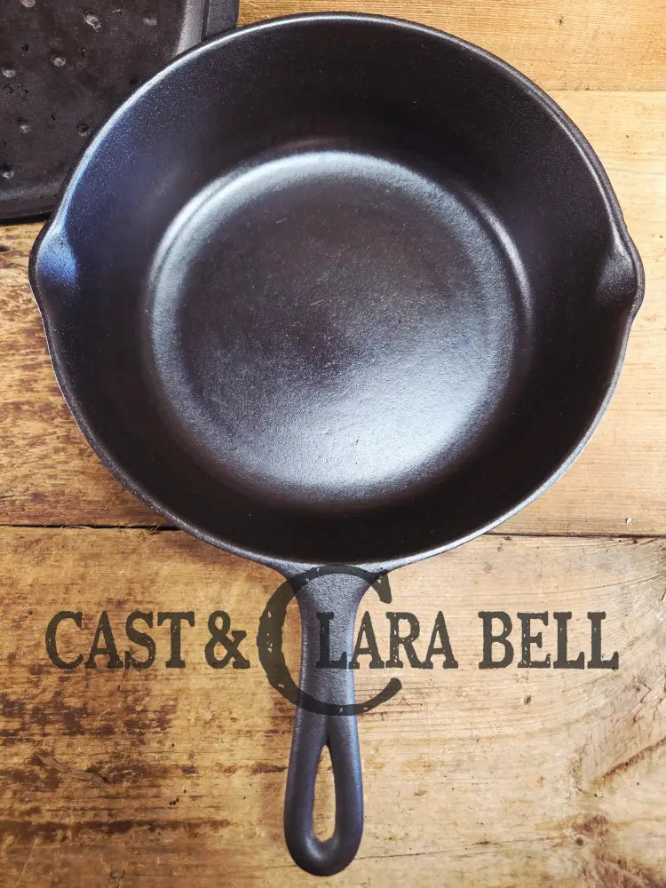 1930βs Birmingham Stove & Range (BSR) Red Mountain Series #8 Deep Skillet 8 with Lid 8. Skillet