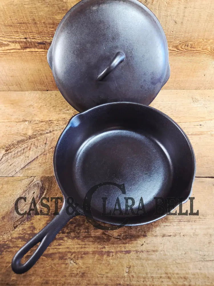 1930βs Birmingham Stove & Range (BSR) Red Mountain Series #8 Deep Skillet 8 with Lid 8. Skillet