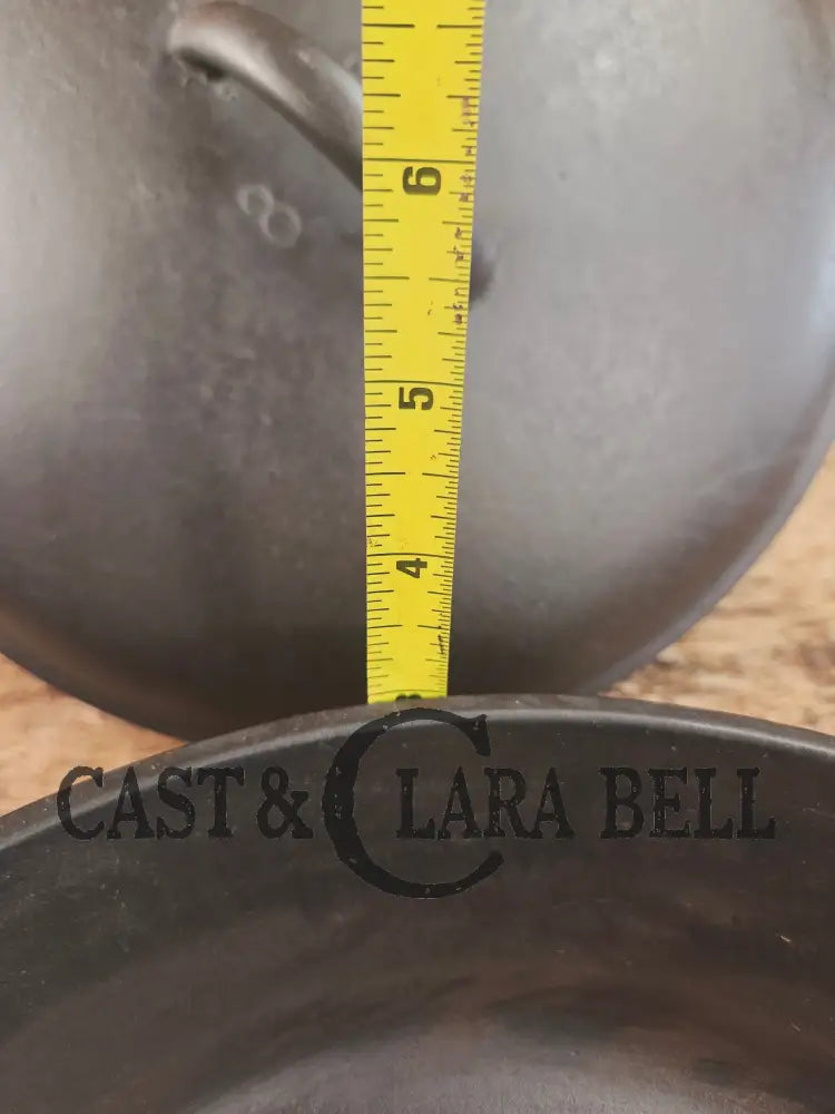 1930βs Birmingham Stove & Range (BSR) Red Mountain Series #8G2 Deep Skillet 8 with Lid 8B. Restored and ready to fry!