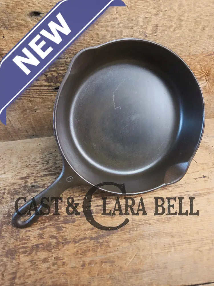 1930s Era Wagner Ware #6 Cast Iron Sautee Skillet with Smooth Bottom 1056 Skillet