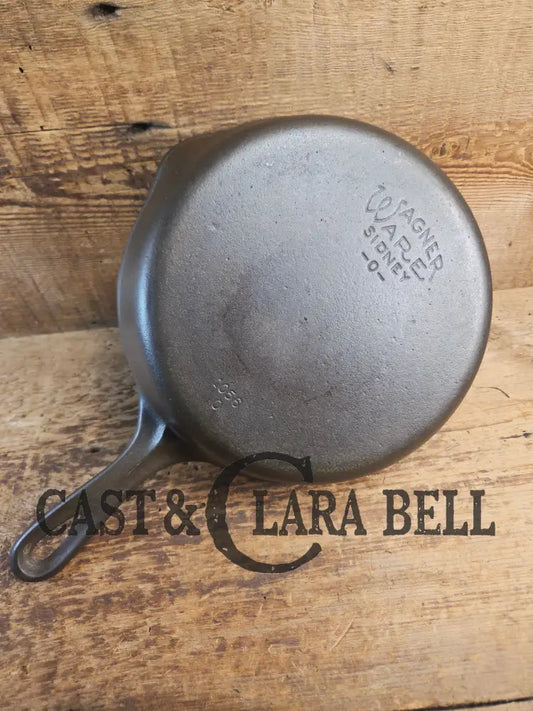 1930s Era Wagner Ware #6 Cast Iron Sautee Skillet with Smooth Bottom 1056 Skillet