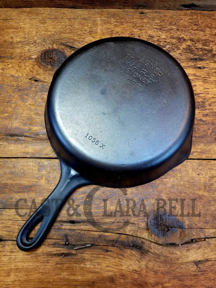 1930S Era Wagner Ware #6 Cast Iron Sautee Skillet With Smooth Bottom 1056 X