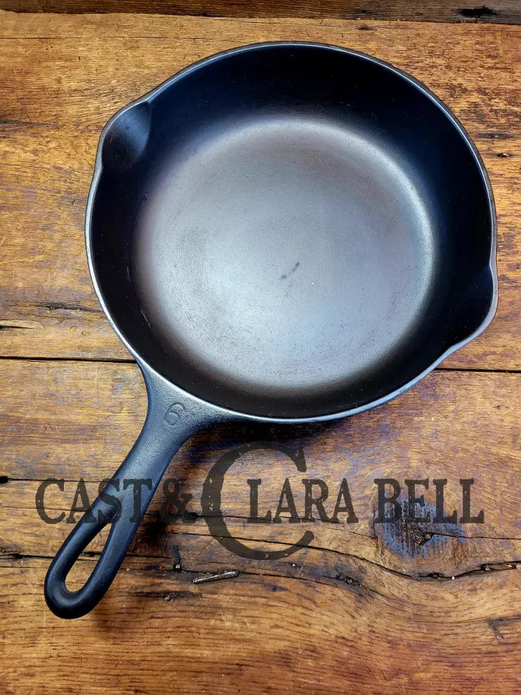 1930S Era Wagner Ware #6 Cast Iron Sautee Skillet With Smooth Bottom 1056 X