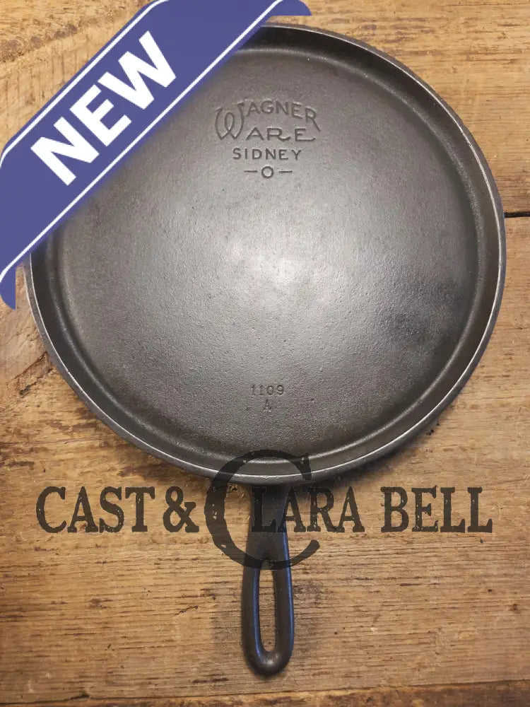 1930’s Era Wagner Ware #9 Cast Iron Round Griddle 1109 A. Universal use in the kitchen and perfect size for small
