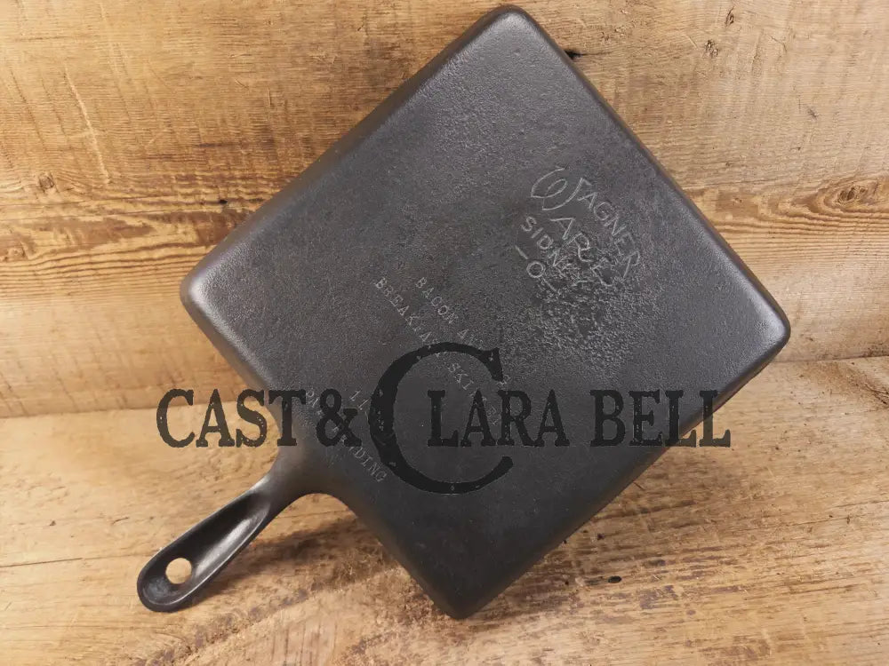 1930βs Era Wagner Ware Bacon and Egg Cast Iron Breakfast Skillet Early bullet hole handle. 1101. Great gift idea!