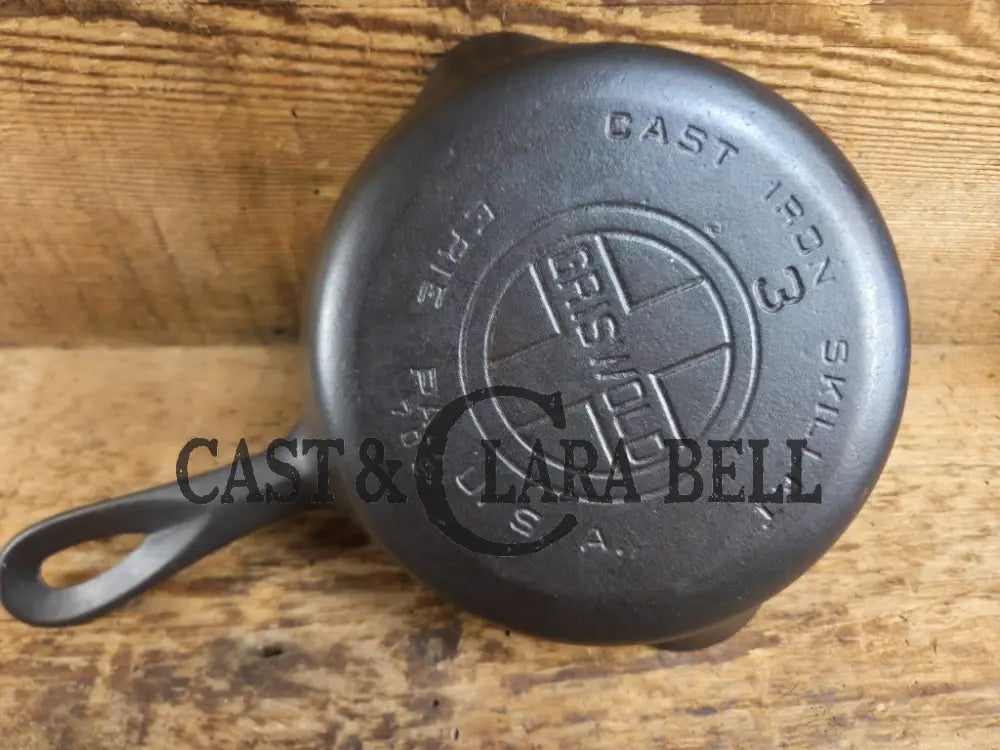 1930’s Griswold #3 Cast Iron Egg Skillet with Large Block Logo 709 Skillet