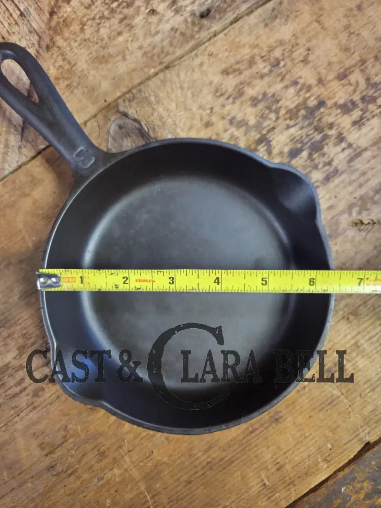1930βs Griswold #3 Cast Iron Egg Skillet with Large Block Logo 709 A Skillet