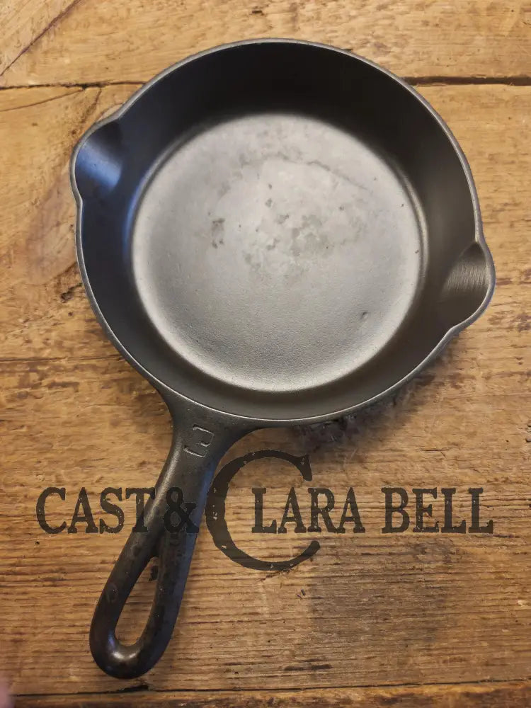 1930’s Griswold #3 Cast Iron Egg Skillet with Large Block Logo 709 A. Skillet
