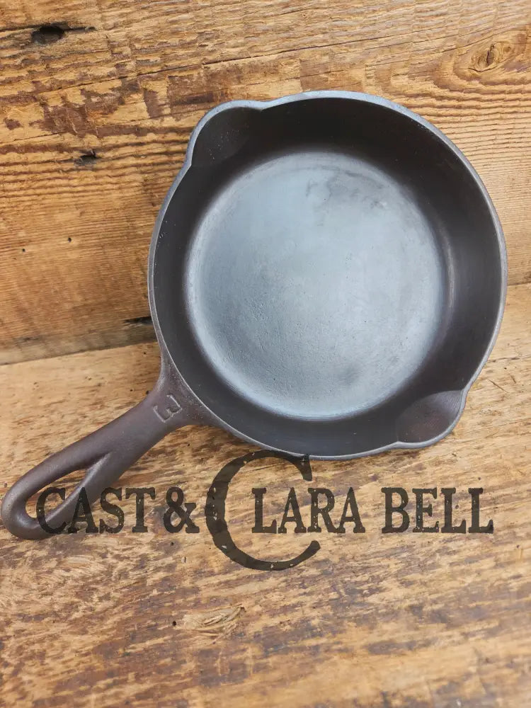 1930’s Griswold #3 Cast Iron Egg Skillet with Large Block Logo 709 A Skillet