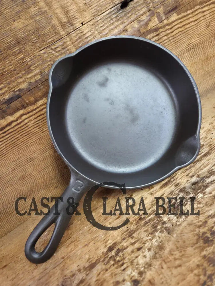 1930βs Griswold #3 Cast Iron Egg Skillet with Large Block Logo 709 A Skillet
