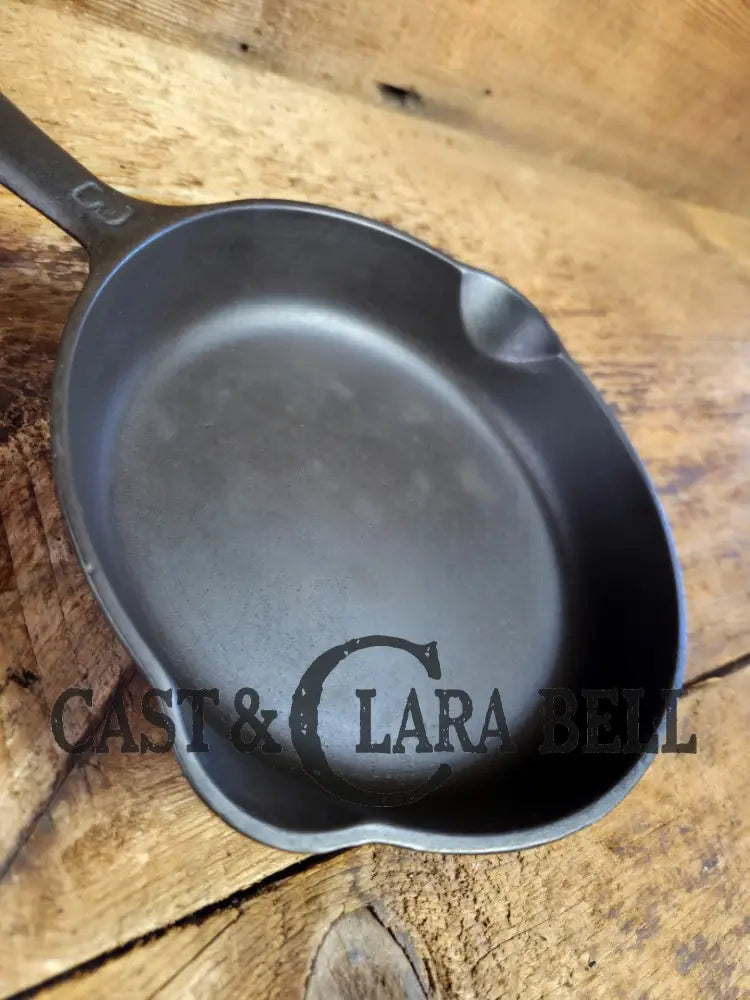 1930βs Griswold #3 Cast Iron Egg Skillet with Large Block Logo 709 A Skillet