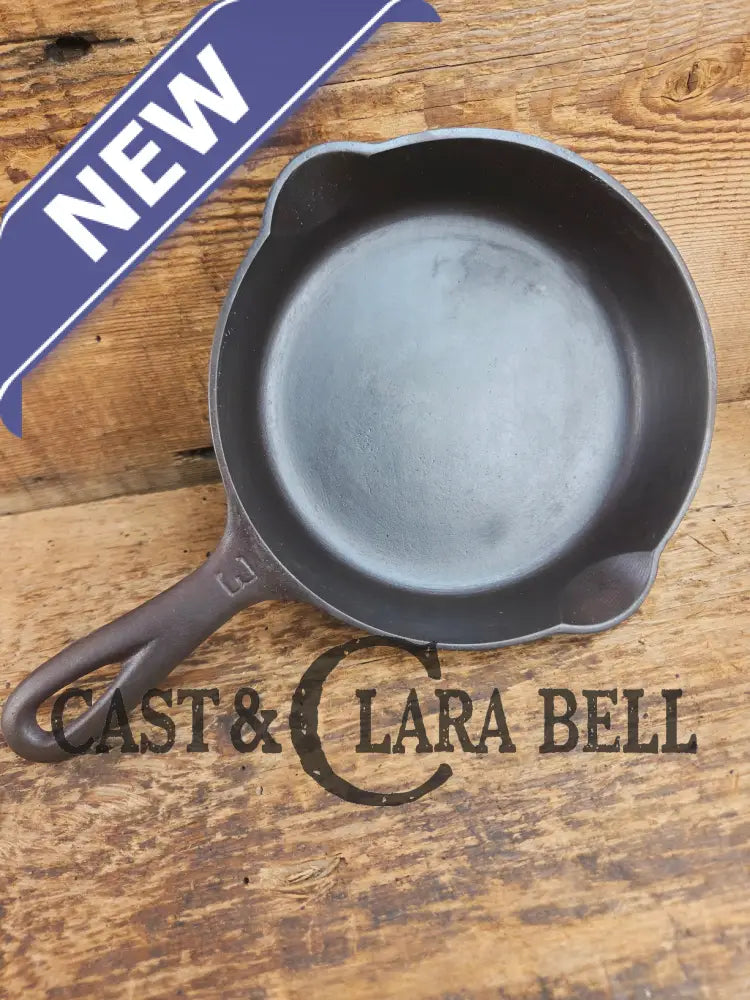 1930’s Griswold #3 Cast Iron Egg Skillet with Large Block Logo 709 A Skillet