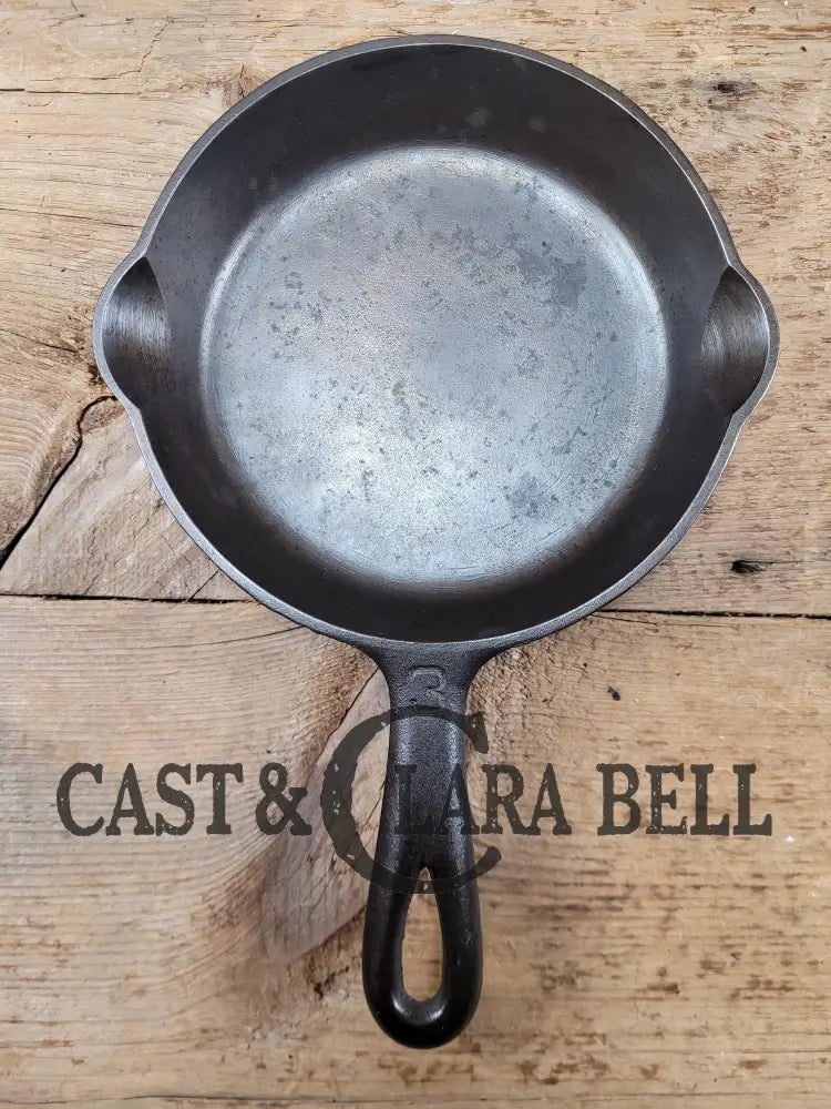 1930βS Griswold #3 Cast Iron Egg Skillet With Large Block Logo 709 A