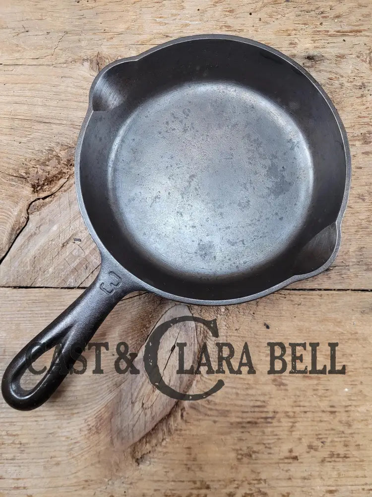 1930βS Griswold #3 Cast Iron Egg Skillet With Large Block Logo 709 A