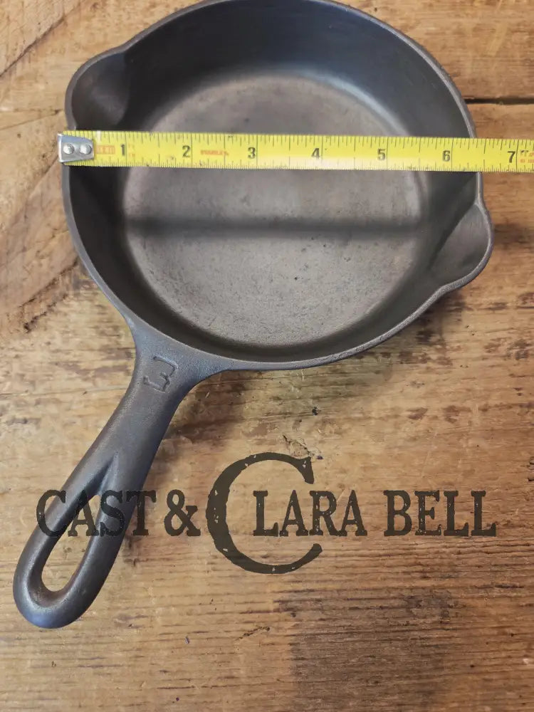 1930βs Griswold #3 Cast Iron Egg Skillet with Large Block Logo 709 A. Skillet
