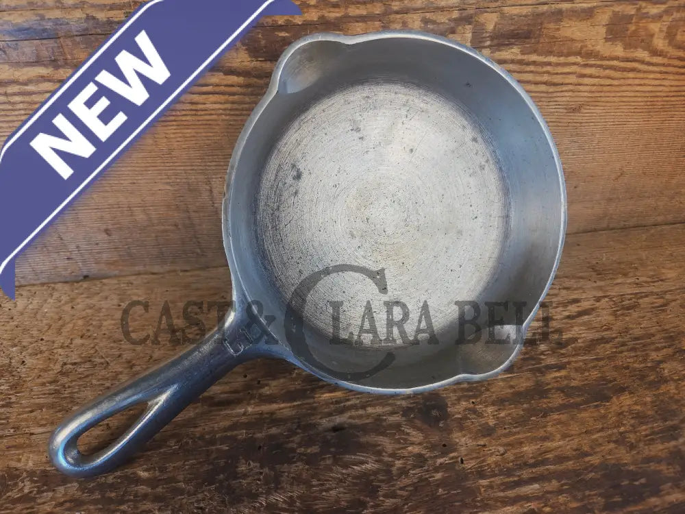 1930’s Griswold #3 Chrome Finish Cast Iron Skillet with Large Block Logo 709 A - Skillet