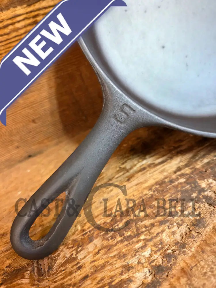 1930’s Griswold #5 Cast Iron Skillet with Large Block Logo 724 C - Skillet