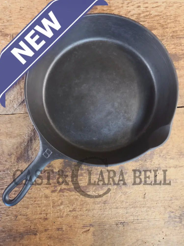 1930’s Griswold #8 Cast Iron Skillet with Large Block Logo 704 C - Skillet