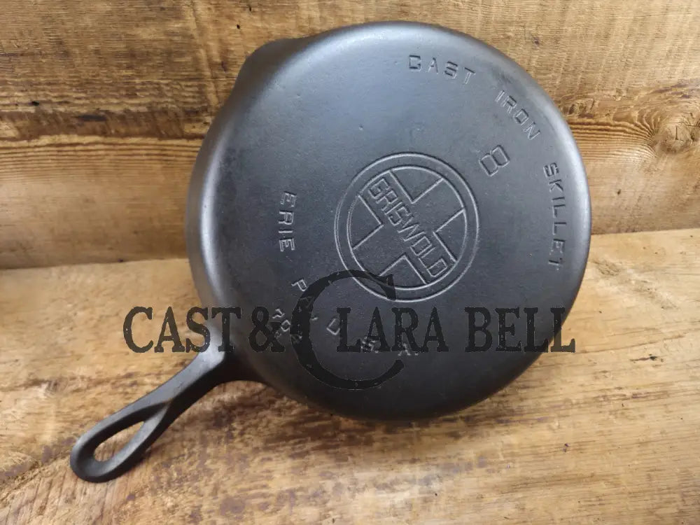 1930’s Griswold #8 Cast Iron Skillet with Large Block Logo 704 R Skillet