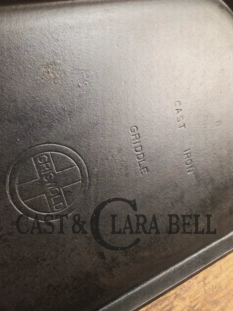 1930βs Griswold #8 Long cast iron griddle. 908. Great pancake griddle! Griddle