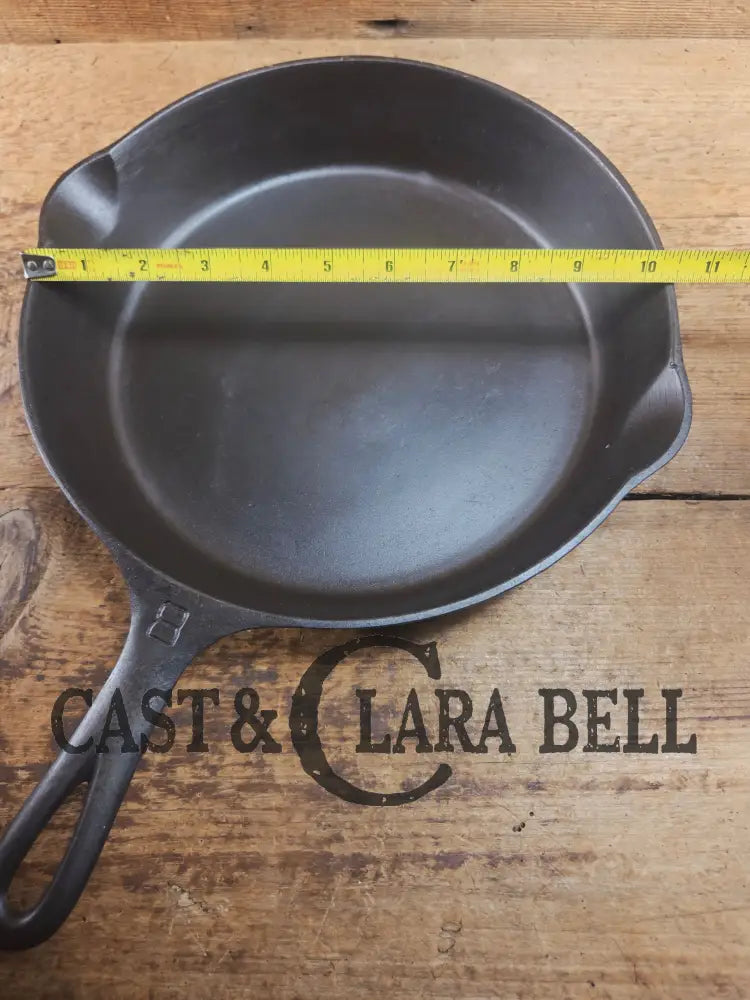 The Classic! Griswold #8 Skillet with Large Block Logo and Smooth Bottom Erie PA USA p/n 704 P Skillet