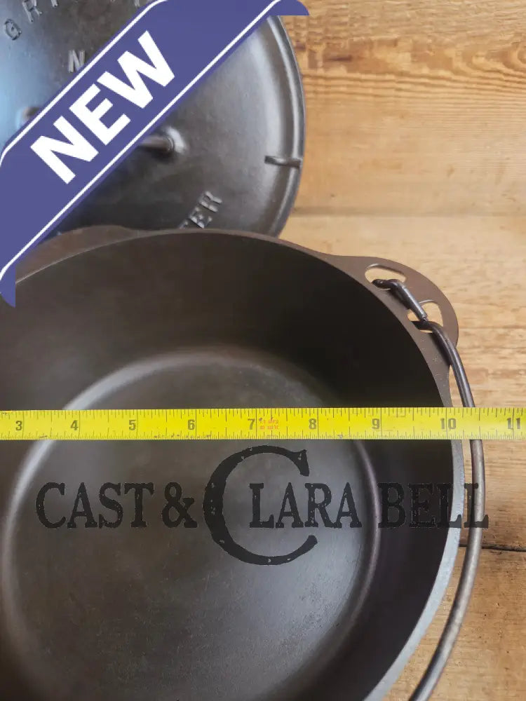 1930’s Griswold #8 Tite-Top Dutch Oven 1278 B fully marked raised Matching Lid (2551 A)! Perfect for soups & stews.