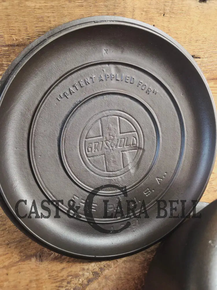 1930’s Griswold #8 Tite-Top Dutch Oven 1278 B fully marked raised Matching Lid (2551 A)! Perfect for soups & stews.
