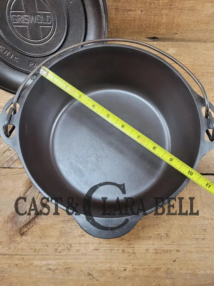 1930βS Griswold #8 Tite-Top Dutch Oven 1278 C Fully Marked Raised Matching Lid (2551 C)! Perfect
