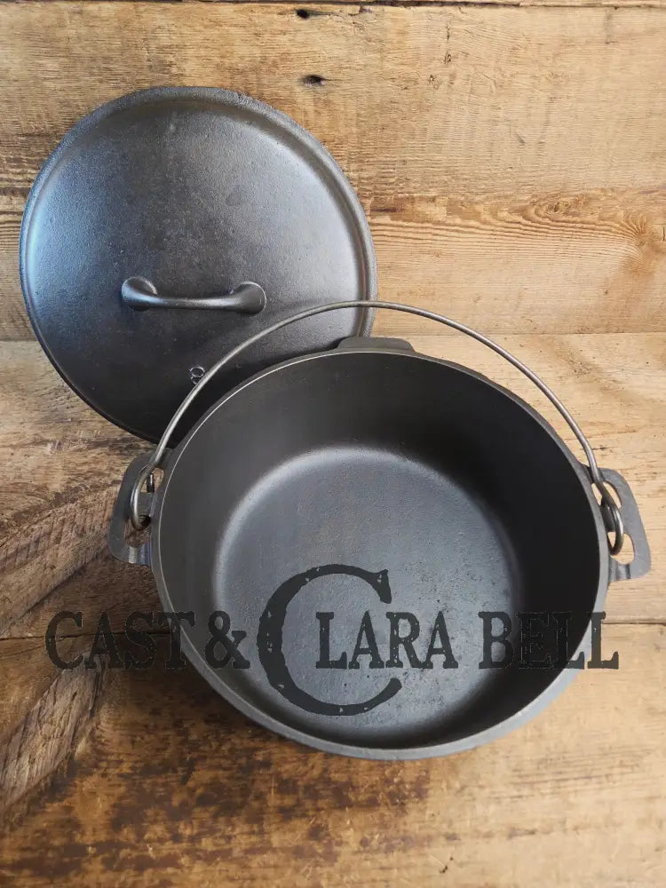 1930’s Griswold’s Iron Mountain series #8 Dutch Oven (1036 A) with Lid (1037 C). Ready to make stews and chili! Dutch