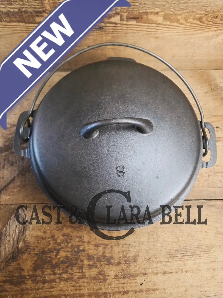 1930’s Griswold’s Iron Mountain series #8 Dutch Oven (1036 A) with Lid (1037 C). Ready to make stews and chili! Dutch