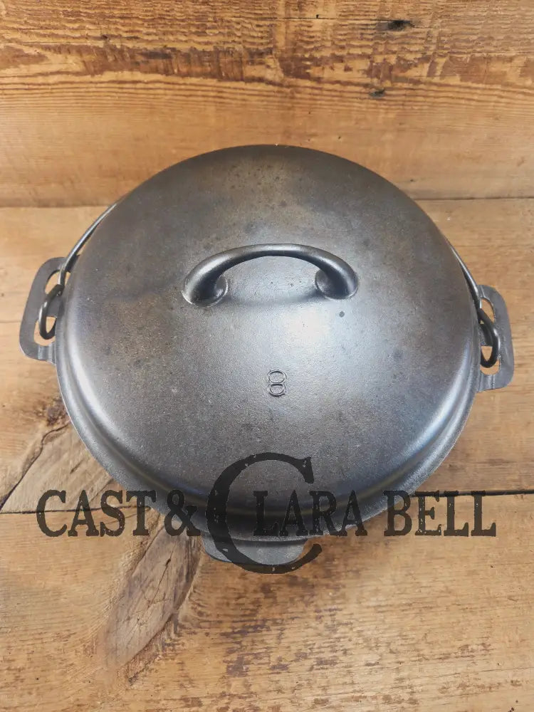 1930’s Griswold’s Iron Mountain series #8 Dutch Oven (1036C) with Lid (1037 B). Ready to make stews and chili! Dutch