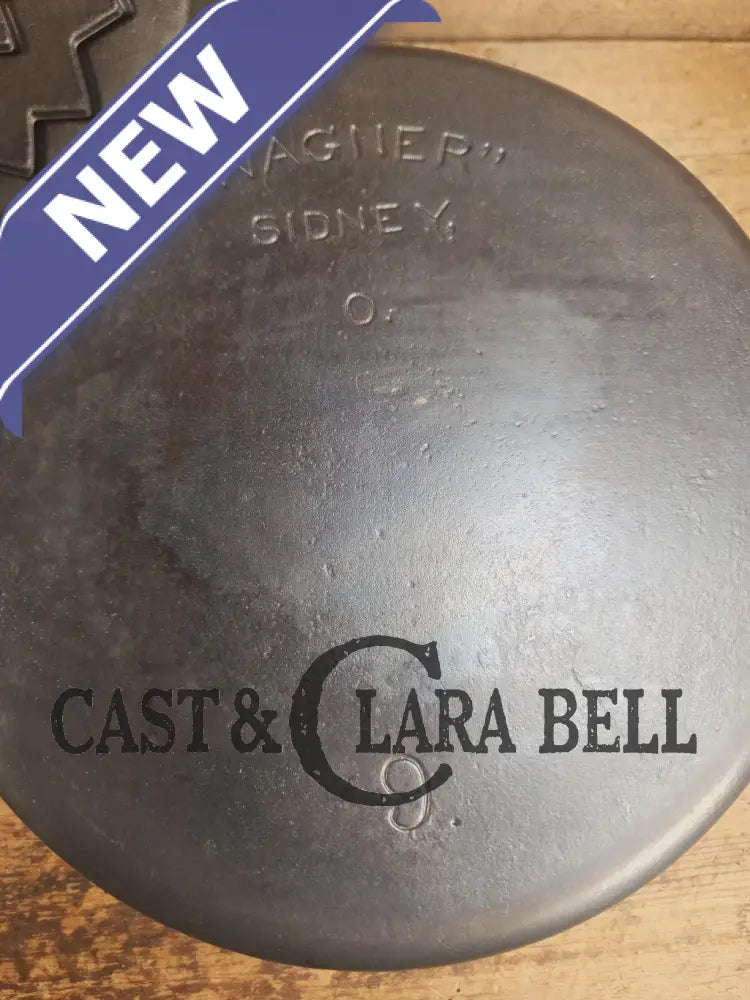 1930’s Wagner #9 Round Roaster Dutch Oven with fully marked Drip Drop Roaster Lid with Raised Lettering! Dutch Ovens