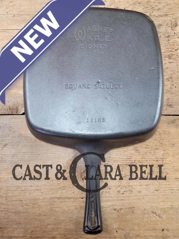 1930βS Wagner Square Skillet With Stylized Logo 1218 B. Great Pan To Have In The Kitchen!