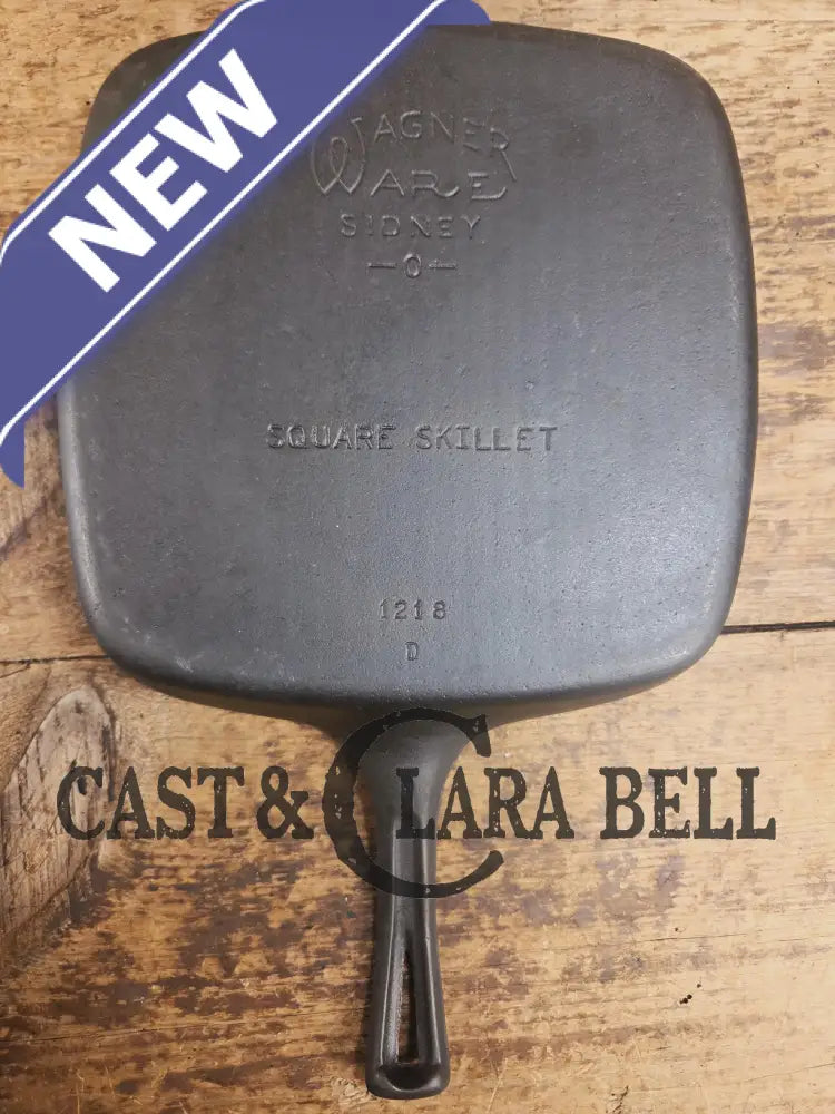 1930βs Wagner Square Skillet with Stylized Logo 1218 D. GREAT pan to have in the kitchen! SC24 Skillet