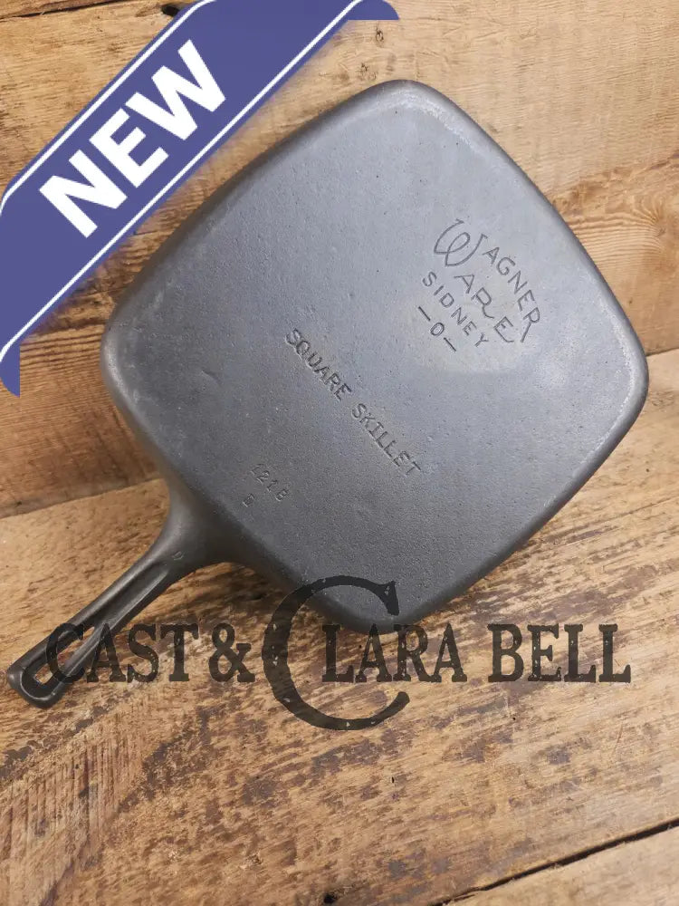1930βs Wagner Square Skillet with Stylized Logo 1218 D. GREAT pan to have in the kitchen! SC24 Skillet