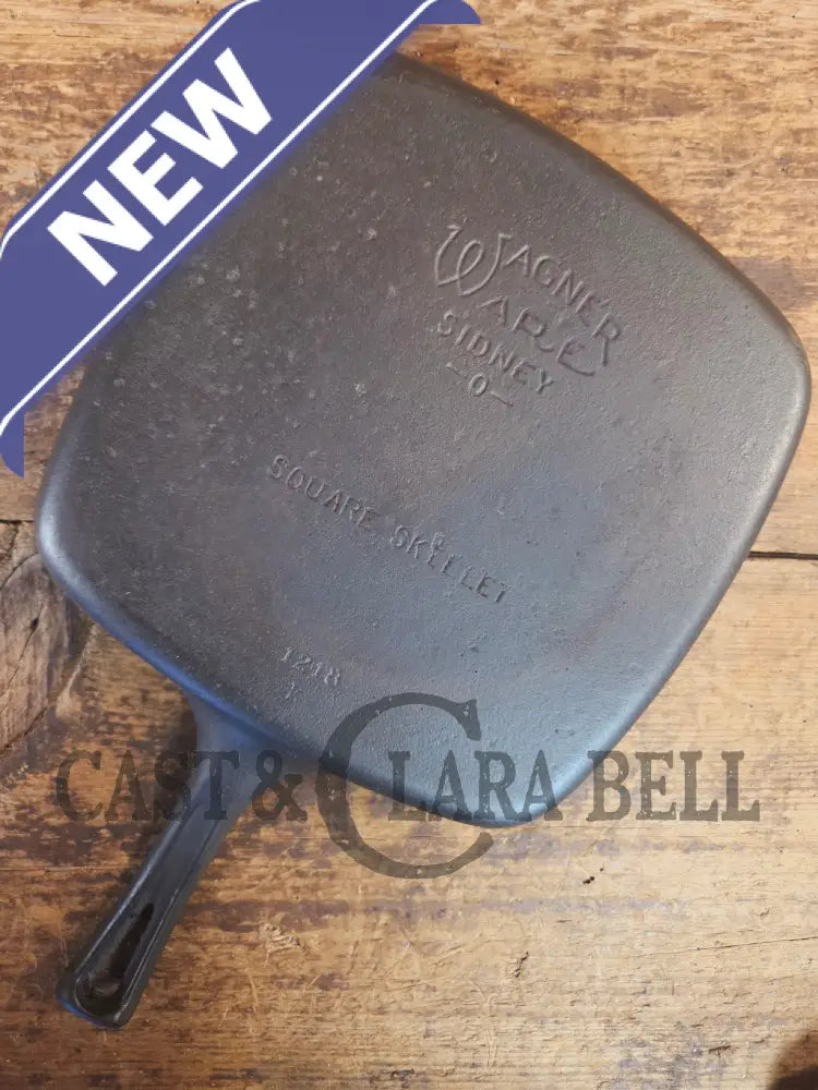 1930’s Wagner Square Skillet with Stylized Logo 1218 D. GREAT pan to have in the kitchen! SC24 (Copy) - Skillet