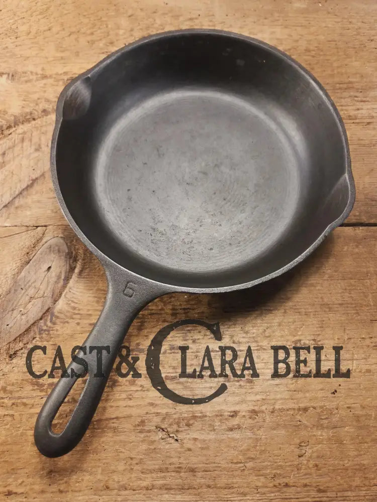 1930โs Wagner Unmarked #6 Cast Iron Sautee Skillet perfect first pan or daily user! Skillet