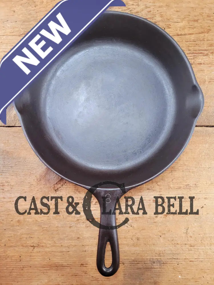 1930βs Wagner Ware Sidney -O- #8 Skillet with Smooth Bottom 1058 K. Restored and Ready to Use! Skillet