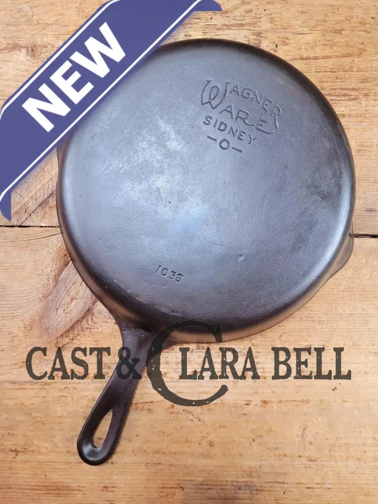 1930βs Wagner Ware Sidney -O- #8 Skillet with Smooth Bottom 1058 K. Restored and Ready to Use! Skillet
