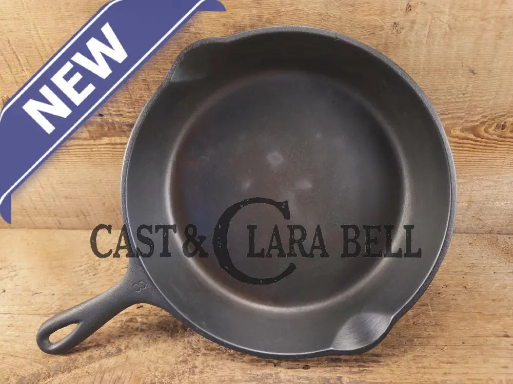 1930โs Wagner Ware Sidney -O- #8 Skillet with Smooth Bottom 1058 K. Restored and Ready to Use! Skillet