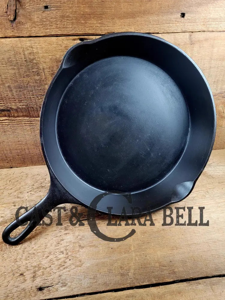 1930’S Wardway By Wagner Cast Iron Skillet. #10 Size #1434. These Are Not Found Often Beautiful