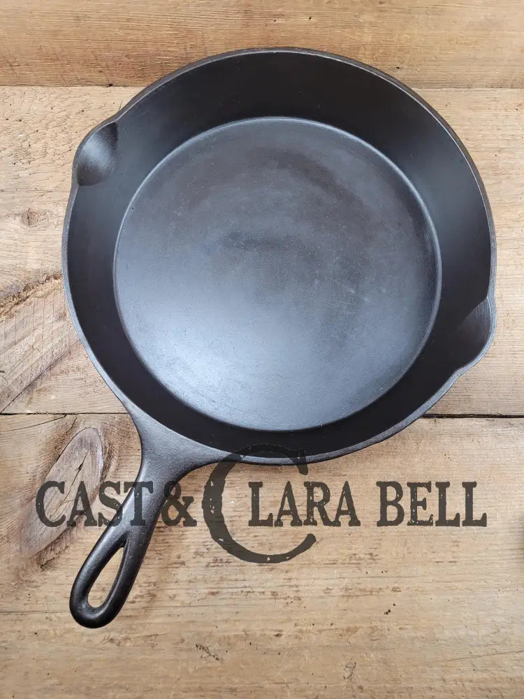 1930’S Wardway By Wagner Cast Iron Skillet. #10 Size #1434. These Are Not Found Often Beautiful
