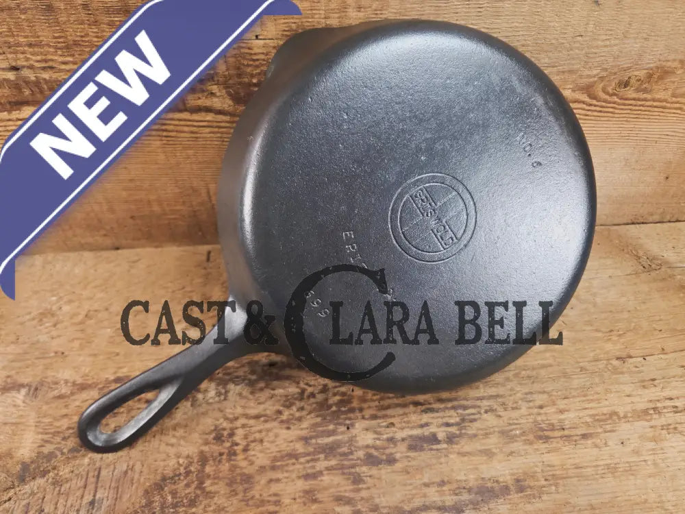 1940’s Griswold #6 Cast Iron Skillet with Small Block Logo and Smooth Bottom 699 L Skillet